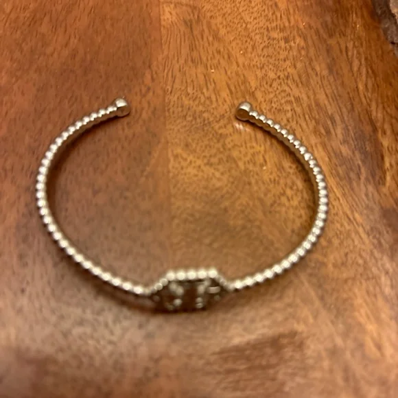 Silver Tory Burch Cuff Bracelet - Picture 4 of 4